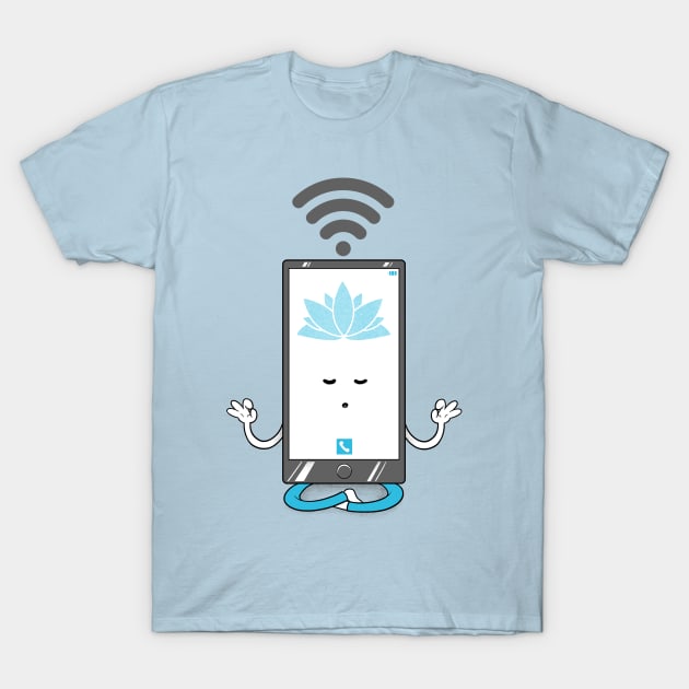 Yoga-Phone T-Shirt by UmbertoVicente